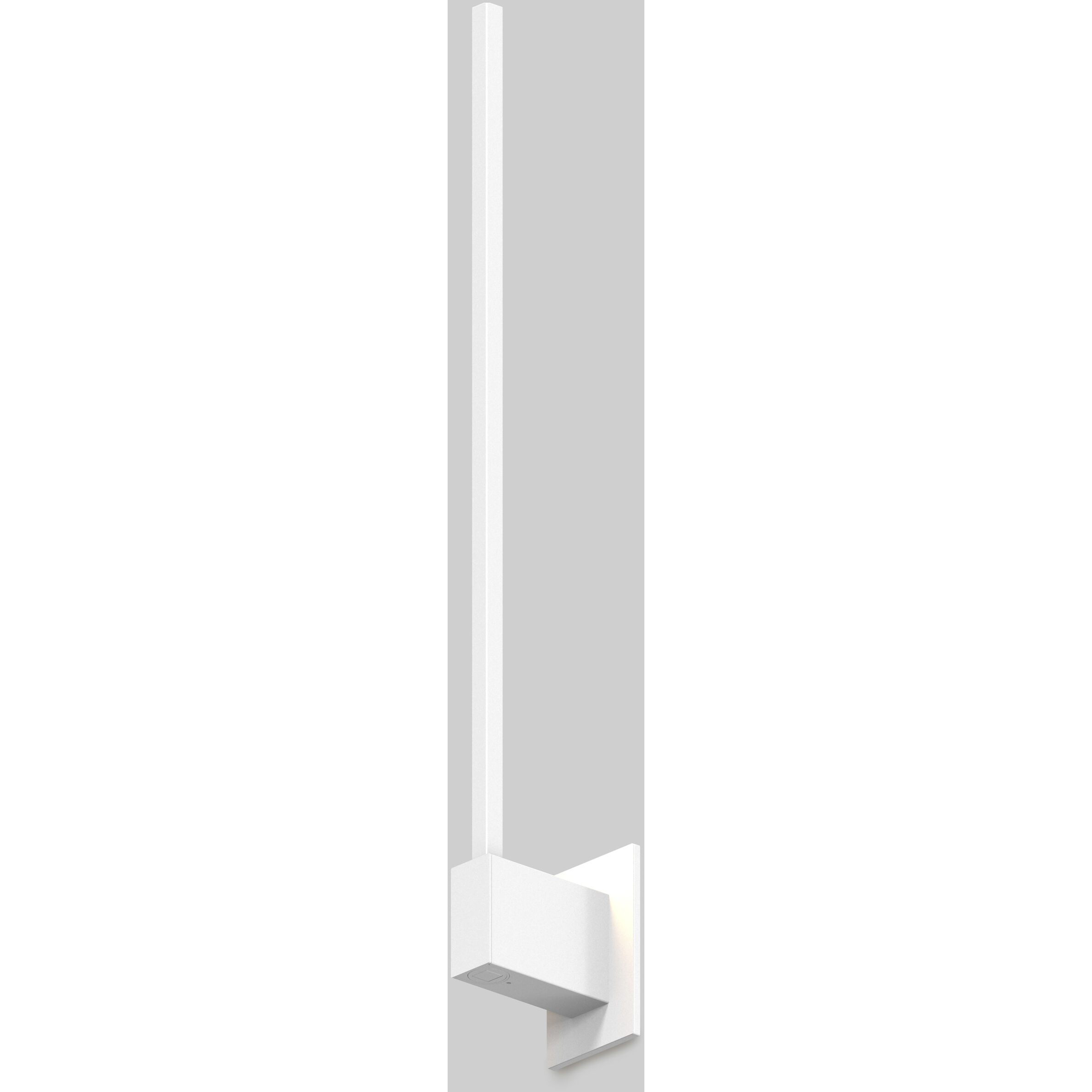 Z-Bar LED 24 inch Matte white Wall Sconce Wall Light, End Mount